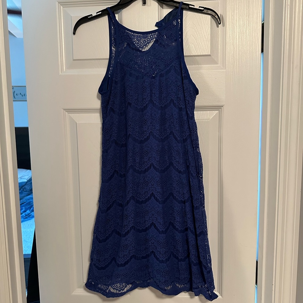 Size small blue lace dress